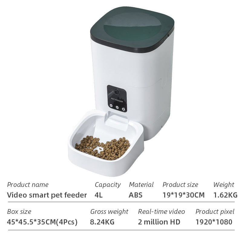Wifi Smart APP Dog and Cat Feeder Household use Microchip Automatic Pet Feeder
