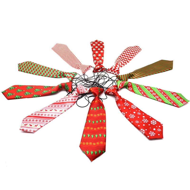 Dog Grooming Cat Striped Bow Tie Animal Striped Bowtie Collar Christmas Pet Adjustable Neck Tie For Festival Party Wedding