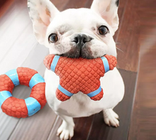 HOOPET Pet Dog Cat Chew Toys Squeaky Sound Resistance to Bite Rubber Five-pointed Star/Circle