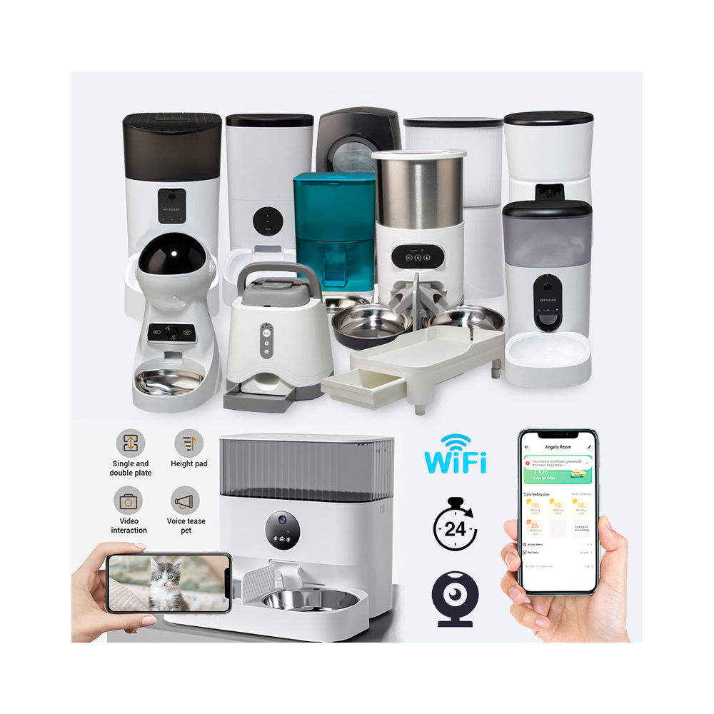 Wifi Smart APP Dog and Cat Feeder Household use Microchip  Automatic Pet Feeder