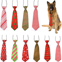 Dog Grooming Cat Striped Bow Tie Animal Striped Bowtie Collar Christmas Pet Adjustable Neck Tie For Festival Party Wedding