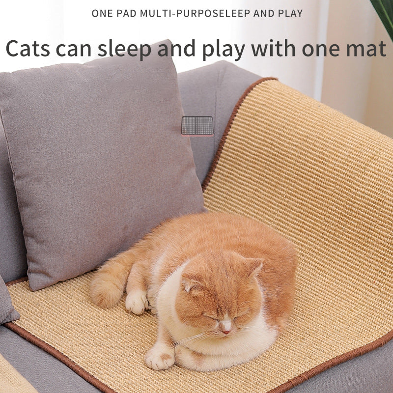 Sisal Pad Pet Cat Scratching Board To Protect The Sofa Against Cat Scratching Wear-Resistant Non-Flaking Cat Supplies