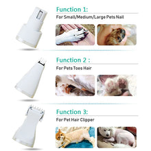 4 In 1 Pet Shaver Set Dog Electric Clipper Pedicure Hair Clipper Electric Cat Nail Polisher