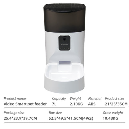 Wifi Smart APP Dog and Cat Feeder Household use Microchip  Automatic Pet Feeder