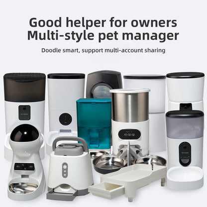 Wifi Smart APP Dog and Cat Feeder Household use Microchip  Automatic Pet Feeder