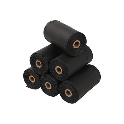 Corn starch biodegradable pet garbage bag unprinted black dog fecal bag picking up feces garbage bag