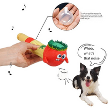 Pet dog puzzle toy bite resistant pipe doll small and medium-sized dog plush sound toy