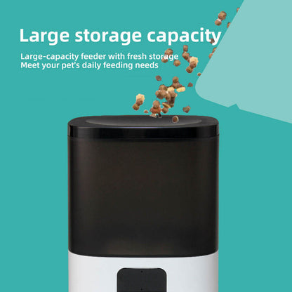 Wifi Smart APP Dog and Cat Feeder Household use Microchip  Automatic Pet Feeder