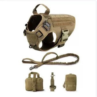 Polyester nylon splash proof outdoor large dog suit with shoulder strap set