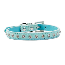 New Rhinestone Pet Collar Shiny Row Of Diamond-Studded Dog Collar Microfiber Soft And Comfortable Cat Ring
