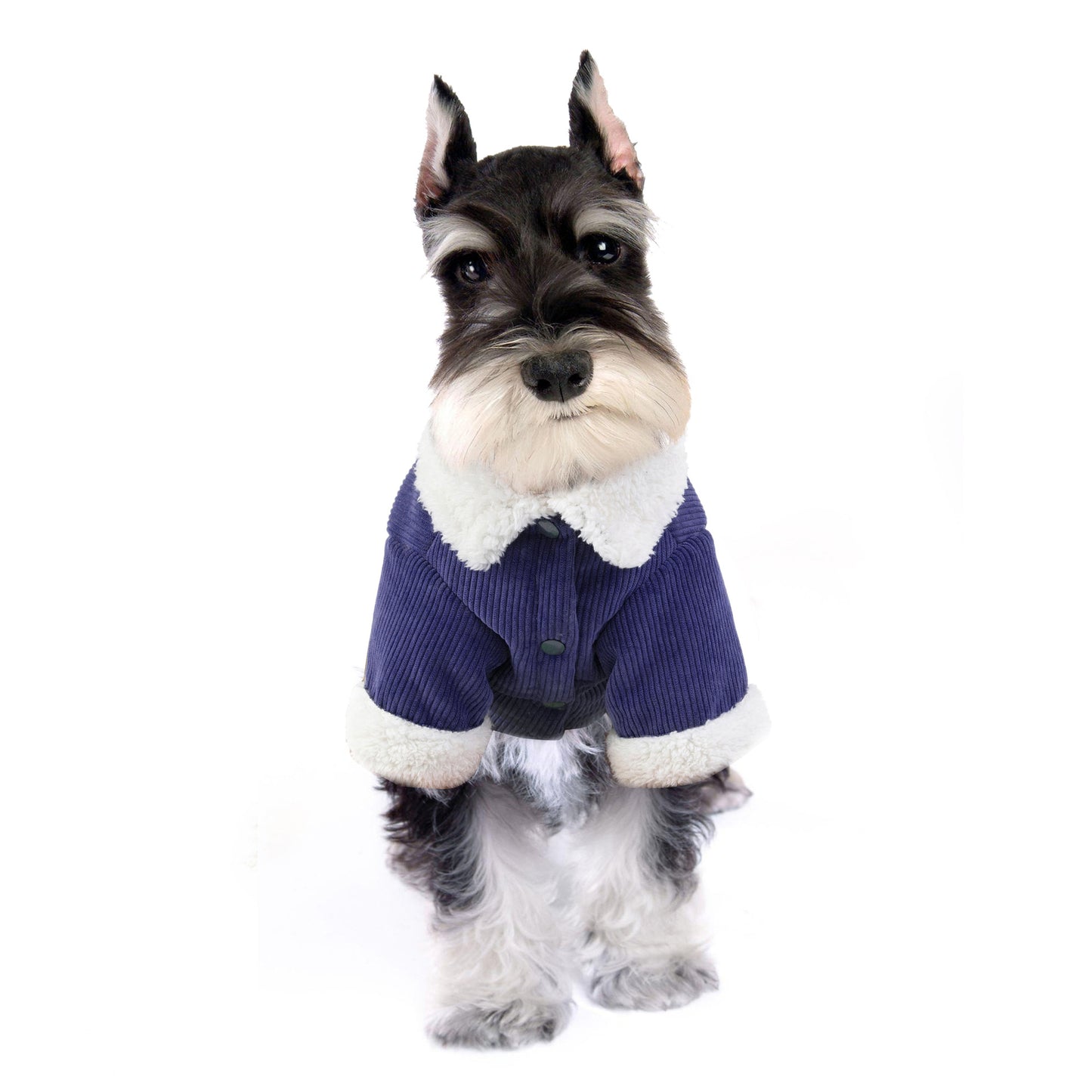 Dog Clothes Double Layer Thickening Warm Corduroy Comfortable Cotton Wool Cat Clothes Pet Clothes Cotton Clothes Autumn And Winter