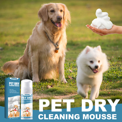 Yegbong Pet Dry Cleaning Foam Cat Dog Shower Gel Puppy Dog Disposable Deodorant