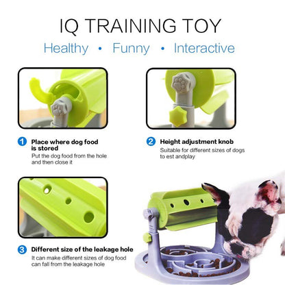 Interactive Pet Food Feeder Dog  Dispenser Slow Pet Foods Feeding  Toys Anti Choke Dog Slow Feeder Bowl  for Small Large Dogs