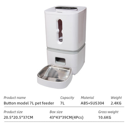 Wifi Smart APP Dog and Cat Feeder Household use Microchip  Automatic Pet Feeder
