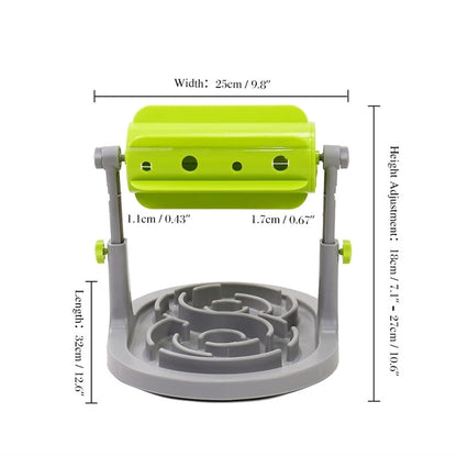 Interactive Pet Food Feeder Dog  Dispenser Slow Pet Foods Feeding  Toys Anti Choke Dog Slow Feeder Bowl  for Small Large Dogs