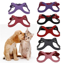Soft Suede Microfiber Small Cat Vest Harness Pet Kitten Adjustable Chest Breast-Band Strap Belt Chihuahua Teddy Yorkie Lead Rope