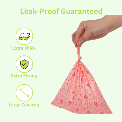 40 rolls of biodegradable pet garbage bag dog litter bag lemon fragrance fecal bag