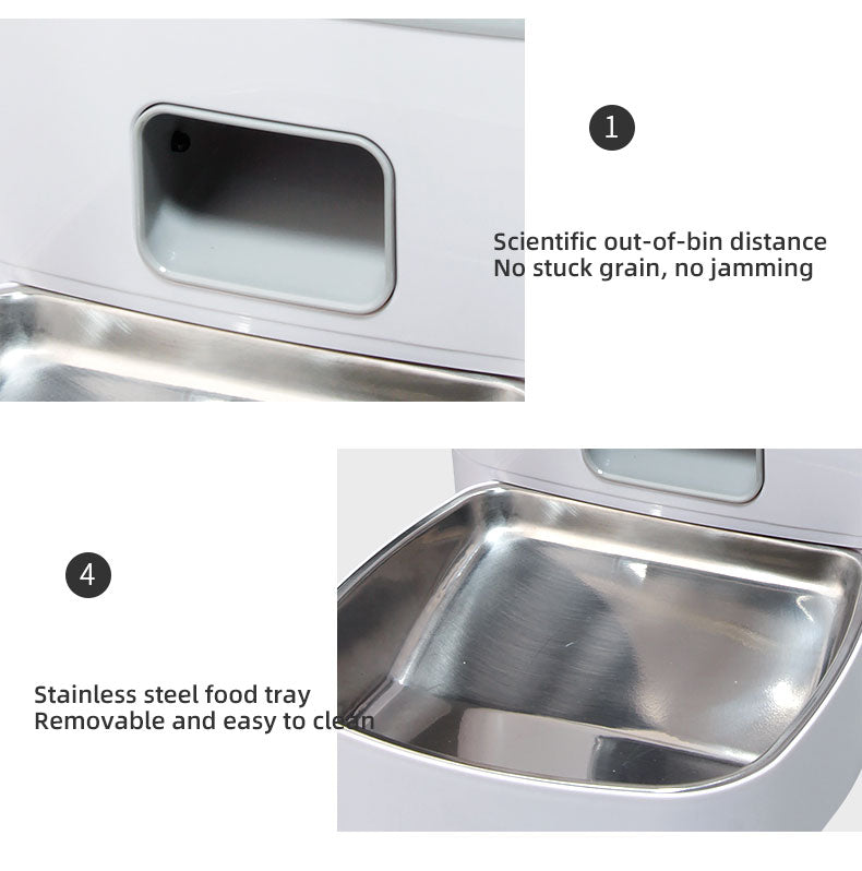 Wifi Smart APP Dog and Cat Feeder Household use Microchip  Automatic Pet Feeder