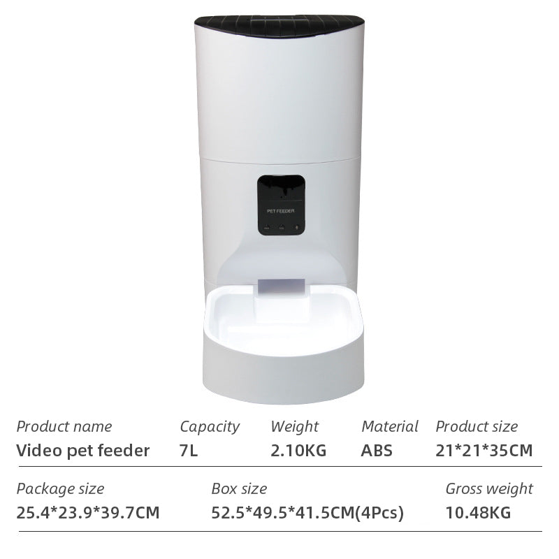 Wifi Smart APP Dog and Cat Feeder Household use Microchip  Automatic Pet Feeder