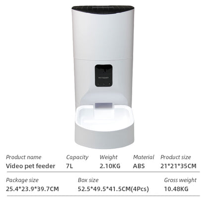 Wifi Smart APP Dog and Cat Feeder Household use Microchip  Automatic Pet Feeder
