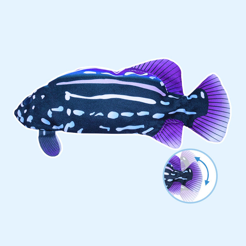 Electric Fish Will Jump, Simulating Fish Glow, Charging, Rocking Fish, Playing Cat Pet Toy